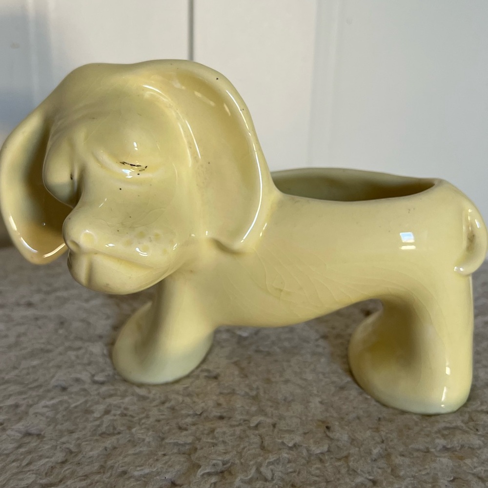 Vintage Dog Planter